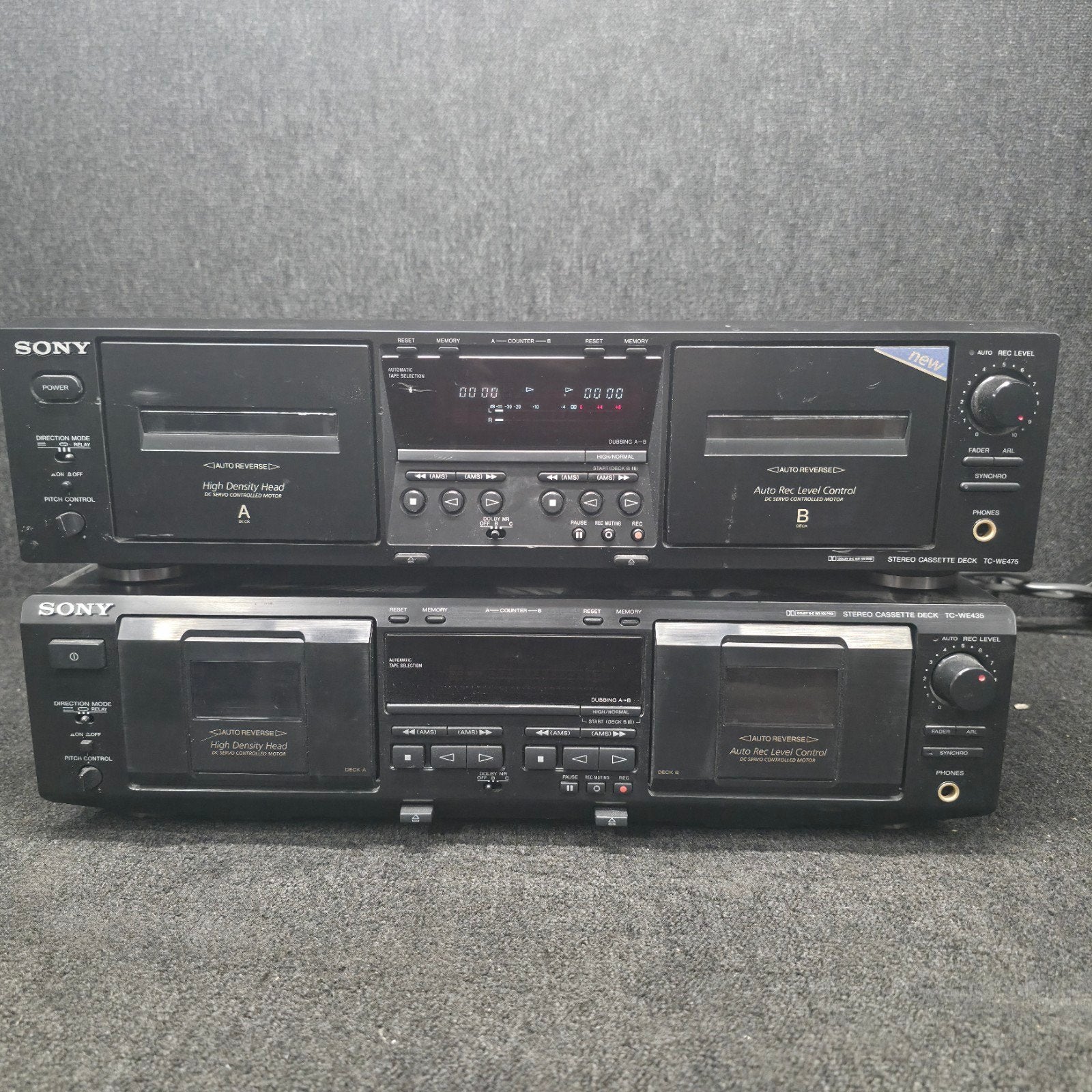 SONY  TC-WE435  / TC-WE475   stereo cassette deck, Audio, Tv en Foto, Ophalen of Verzenden, Sony