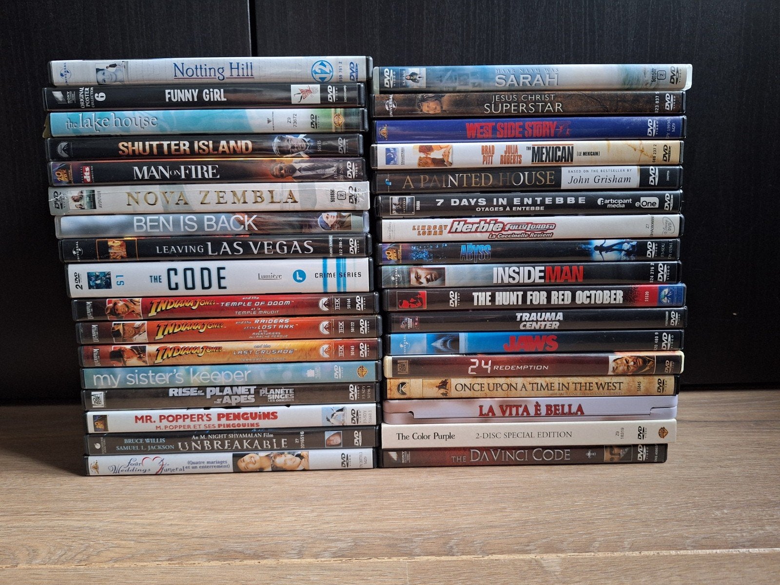 34 dvd's, bekende films, bekende acteurs! Diverse genres., Ophalen of Verzenden, Zo goed als nieuw, Overige gebieden, Nederlands