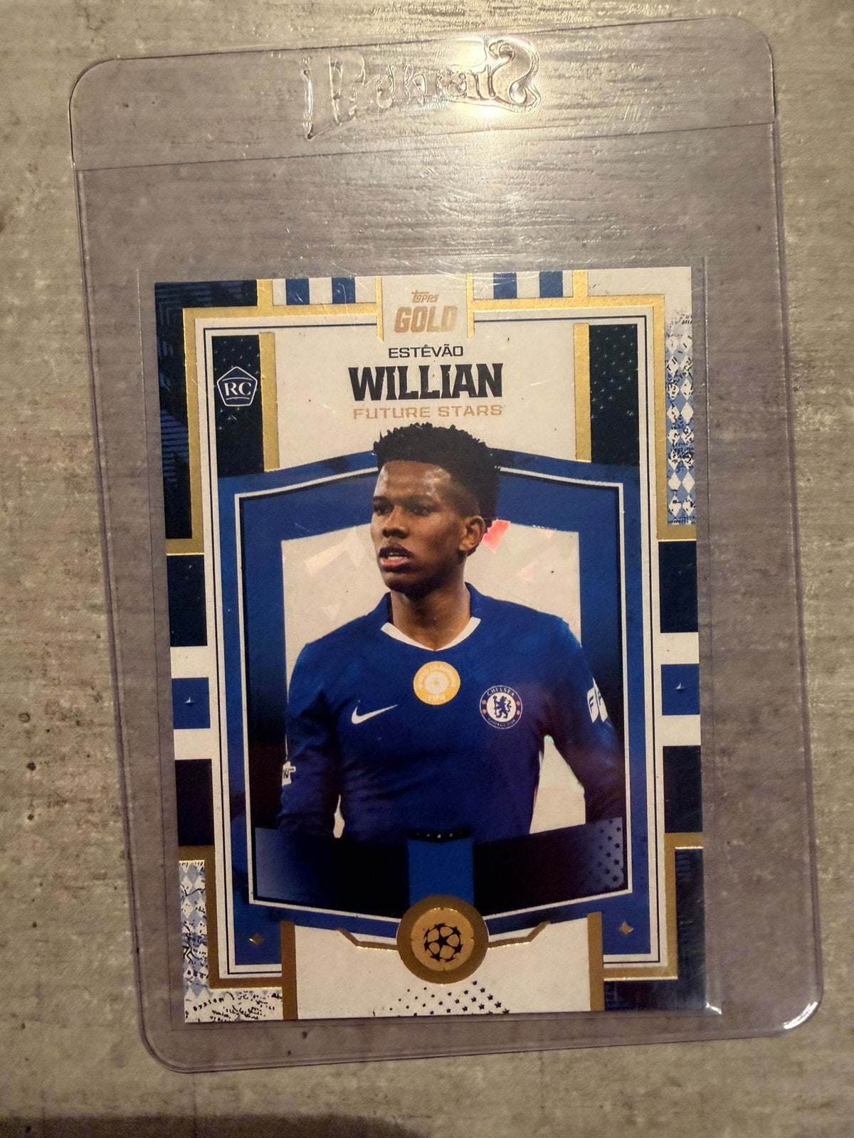 Topps gold Estevao rookie, Ophalen of Verzenden, Zo goed als nieuw, Plaatje