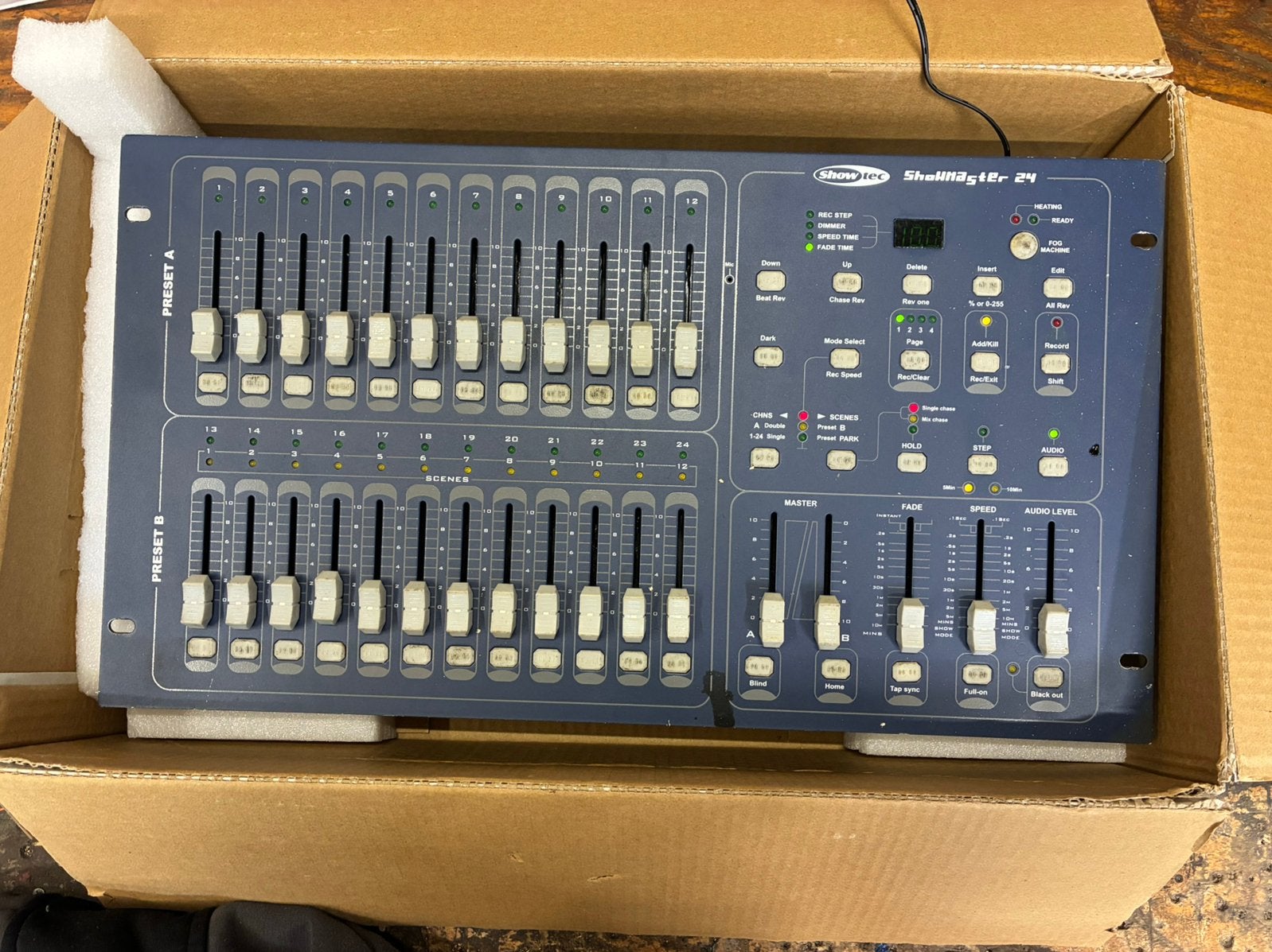 Te koop Showtec Showmaster 24 MKII V1, Ophalen of Verzenden, Zo goed als nieuw, 20 kanalen of meer