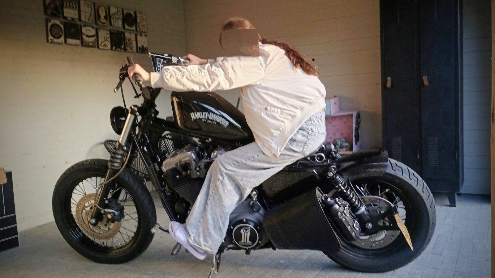 Harley-Davidson XL1200 Nighster Bobber - Unieke Custom, 2 cilinders, Sportuitlaat, Gebruikt, Particulier