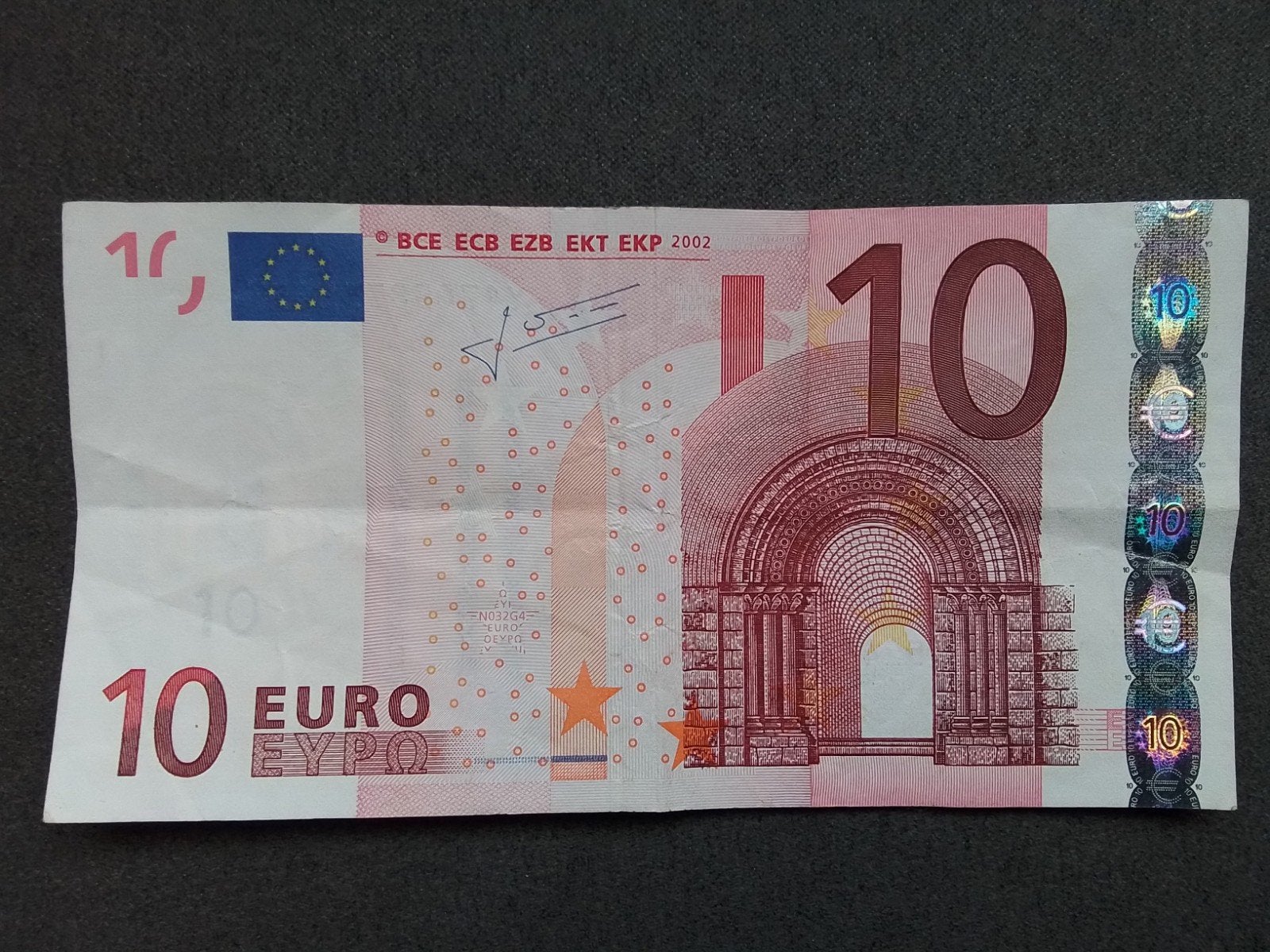 10 eurobiljet 2002 Griekenland  veel meer eurobiljeten kijk, Ophalen of Verzenden, Overige landen, 10 euro, Los biljet