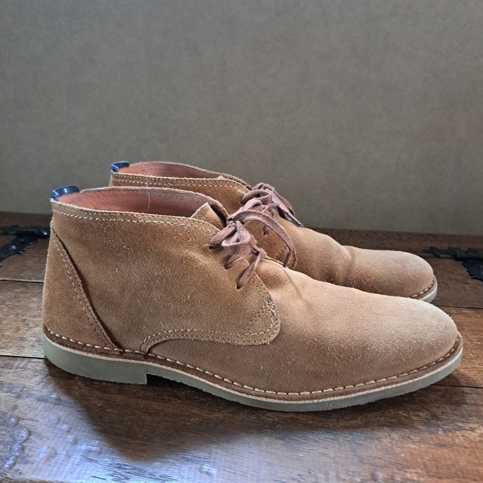 hoge suede schoenen mt. 46, Kleding | Heren, Bruin, Ophalen of Verzenden, Zo goed als nieuw, Selected Homme