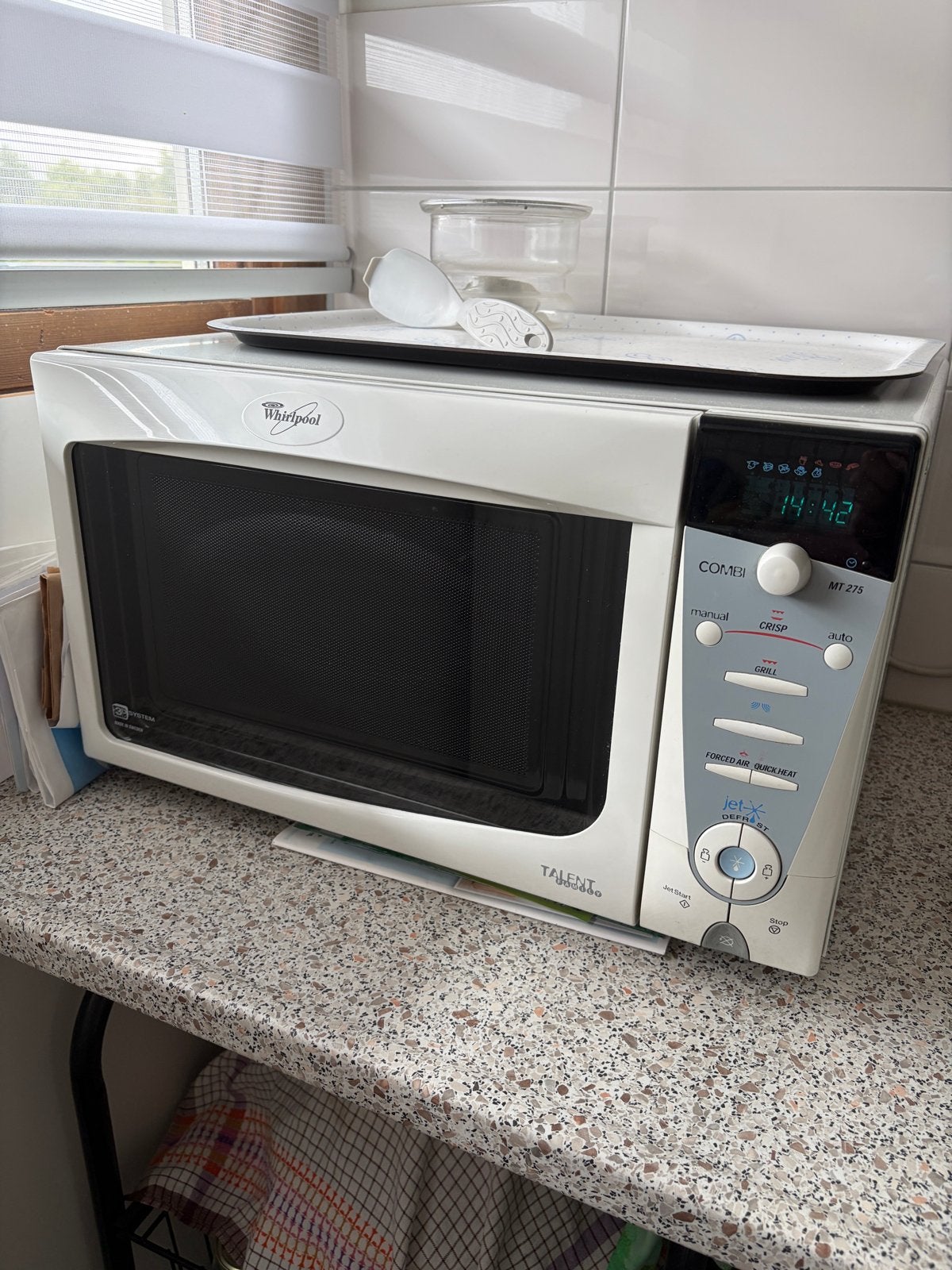 Whirlpool Combimagnetron MT 275 Talent Jet-K Quick Heat, Ophalen, Combimagnetron, Gebruikt, Draaiplateau