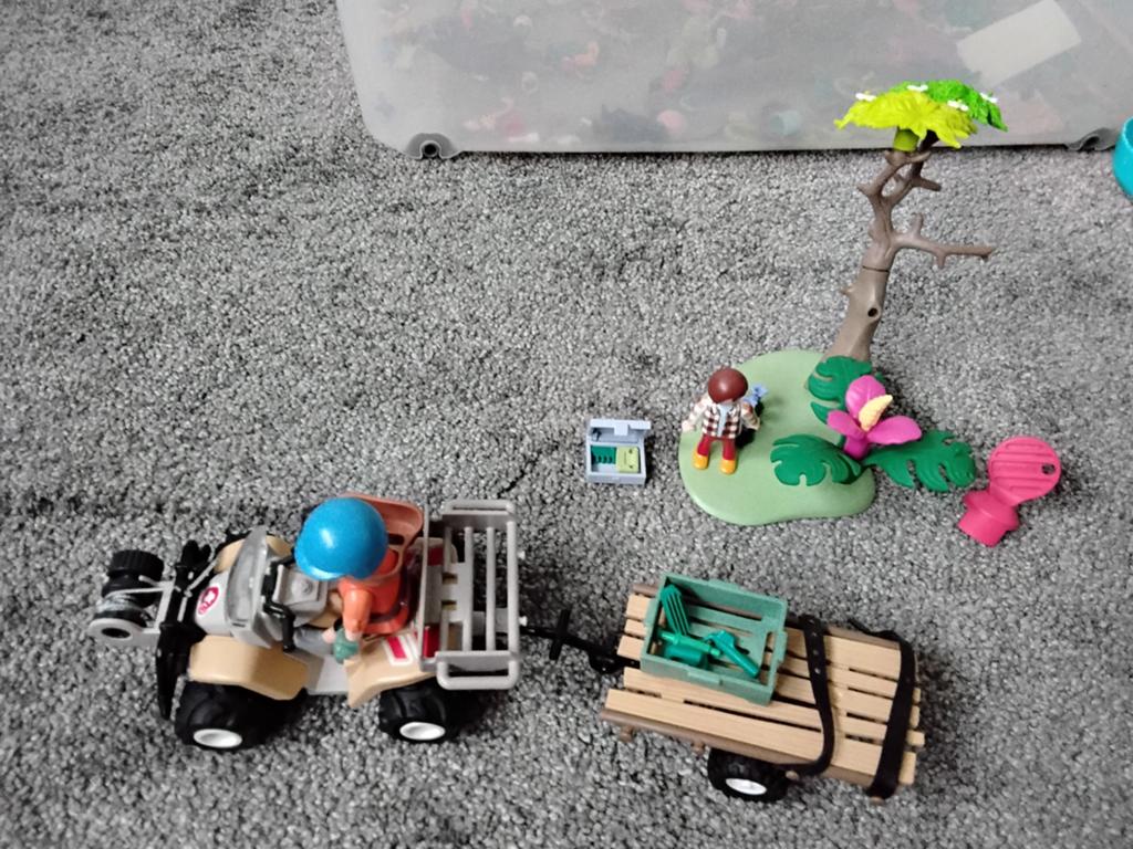 Playmobil wiltopia  Safari Quad met Aanhanger, Ophalen of Verzenden, Gebruikt