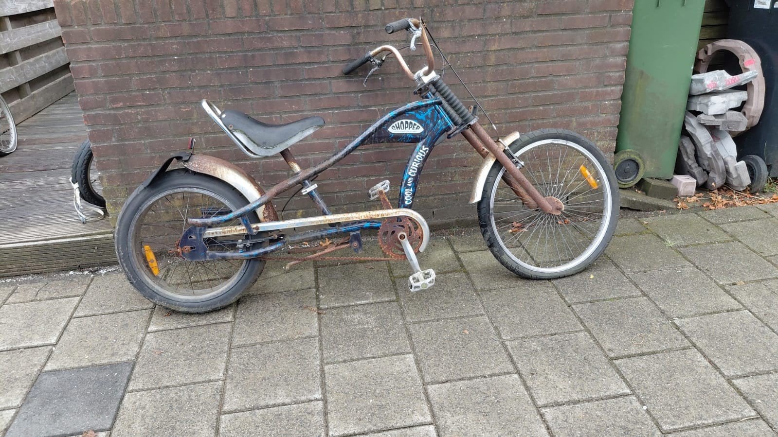 chopper fiets opknapper, Ophalen
