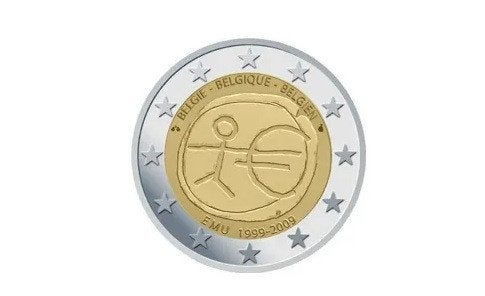 België 2 Euro 10 Jaar EMU 2009, Ophalen of Verzenden, België, 2 euro