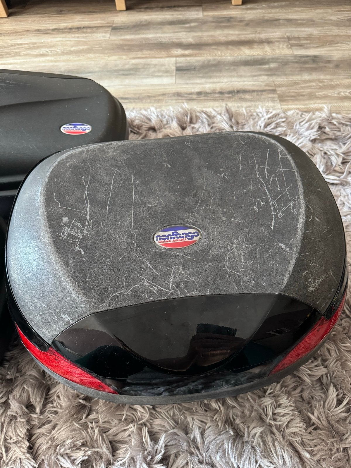 Motor Topkoffer met universele montageplaat, Ophalen, Gebruikt