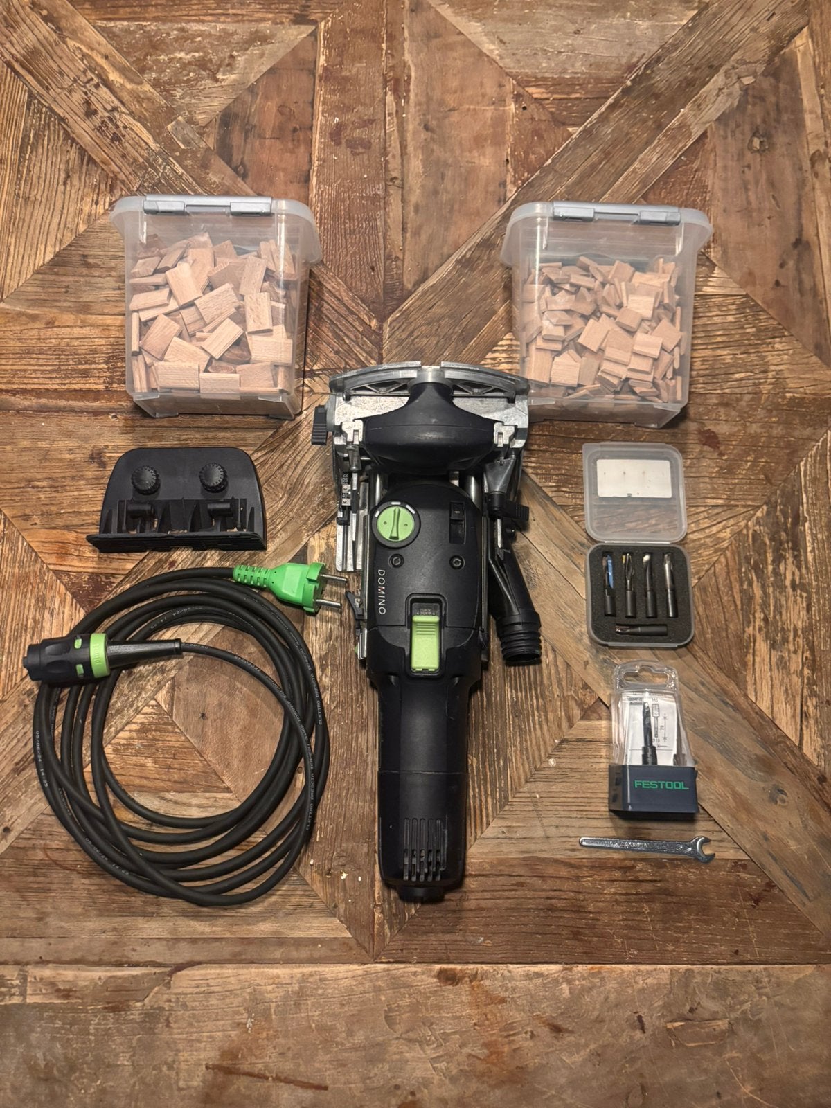 Festool domino frees DF500Q inclusief Accessoires, Ophalen
