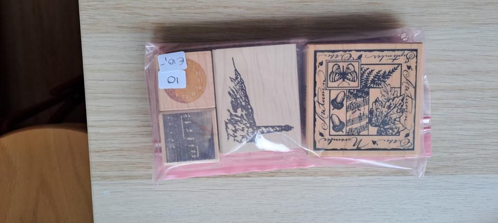 Houten stempels set - diverse motieven, Ophalen of Verzenden