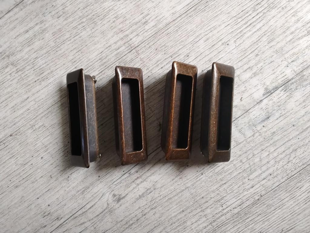 Antieke messing komgrepen, meubelbeslag, ladebeslag, Antiek en Kunst, Ophalen of Verzenden