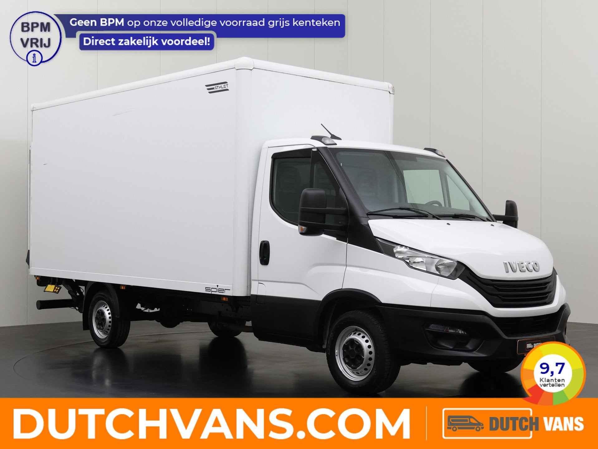 Iveco Daily 35S14 Bakwagen+Laadklep | 1000Kg Laadvermogen |, Gebruikt, Euro 6, 143 pk, Iveco