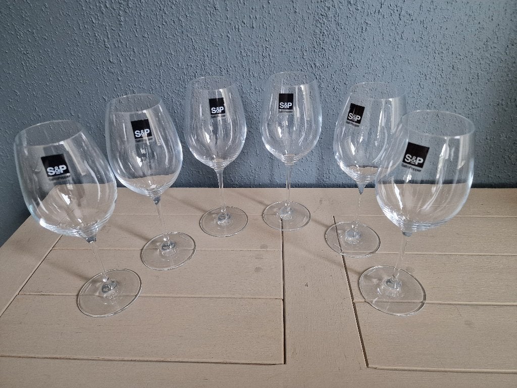 6 wijnglazen van Salt & Pepper nieuw in doos 47cl, Ophalen, Glas of Glazen, Overige merken, Nieuw