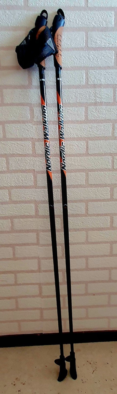 Nordic Walking stokken met Marmot heuptas en doppen, Ophalen, Gebruikt, Wandelstok