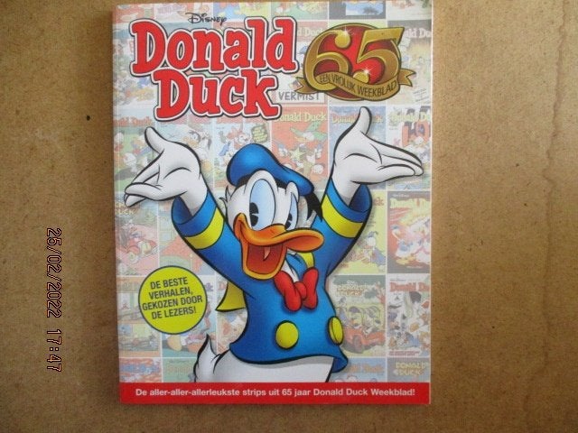 adv5985 donald duck 65 jaar, Boeken, Eén stripboek, Ophalen, Gelezen