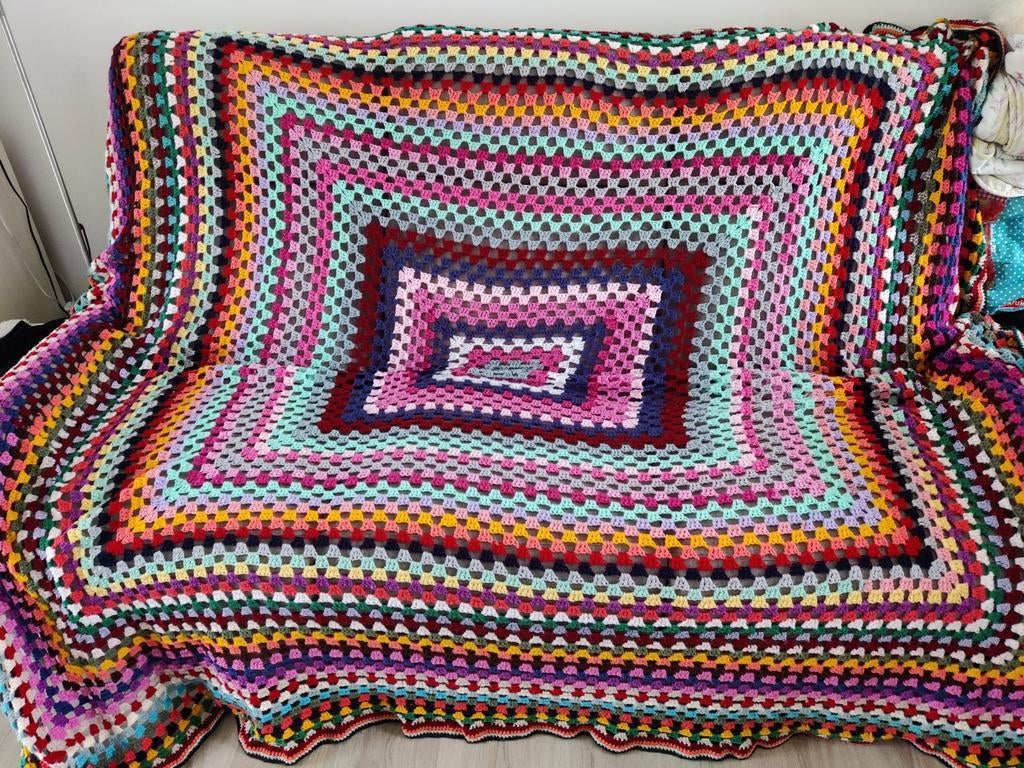 Retro sprei 3.30 bij 3.30 m, Ophalen of Verzenden