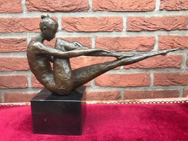 bronzen beeld van een ballerina, stijlvolle eyecatcher!, Ophalen of Verzenden, Brons