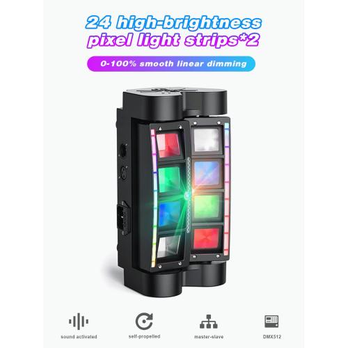 DJLicht Laser Mini Spider 80W 8 LEDs RGBW 4 in 1, Geluidgestuurd, ., Nieuw, Ophalen of Verzenden