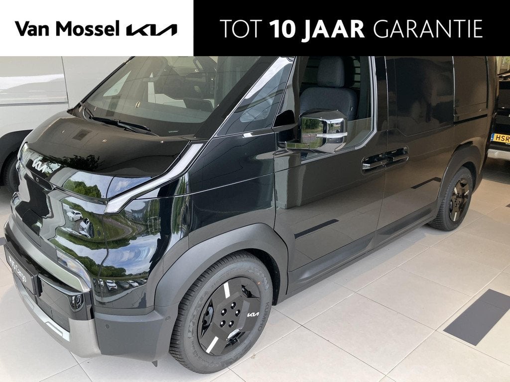 Kia PV5 L2H1 Elite 51.5 kWh RIJKLAAR! (excl. BTW) | Navi | C, Auto's, Bestelauto's, 12 maanden, Stof, 750 kg, Zwart