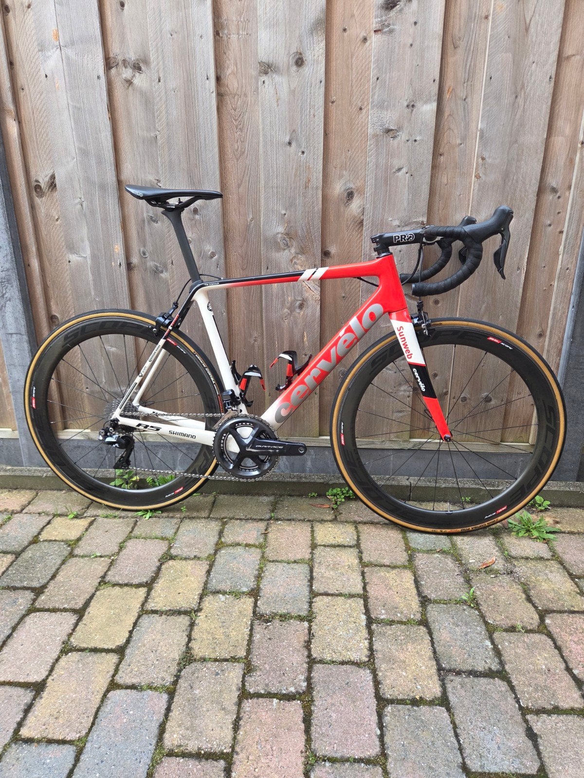 Cervelo R5 Teamfiets Sunweb-Tom Dumoulin Dura-Ace Di2 mt56, Ophalen of Verzenden