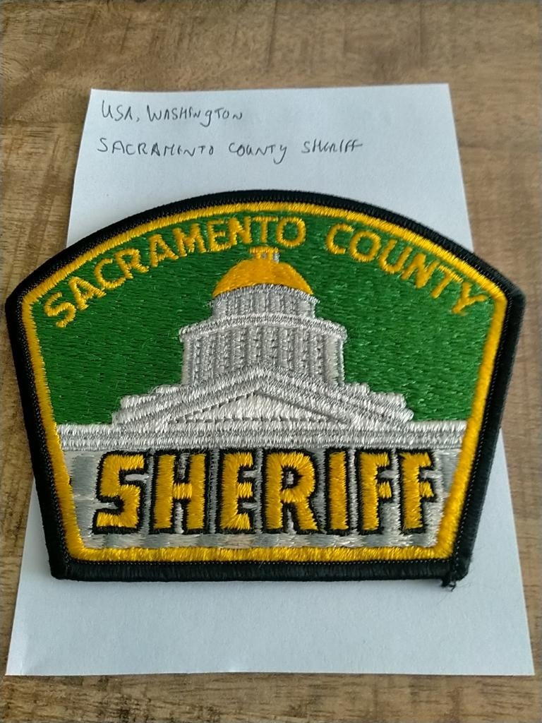 USA , Washington , Sacramento Sheriff , Patch, Verzenden, Overige soorten, Amerika, Embleem of Badge