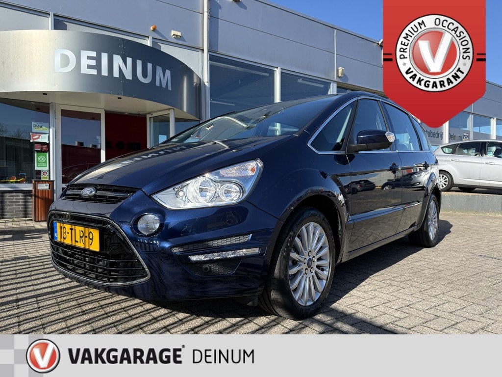 Ford S-Max 1.6 EcoBoost Titanium Navigatie, Trekhaak Comfint, Auto's, Ford, Gebruikt, Zwart, 4 cilinders, Origineel Nederlands