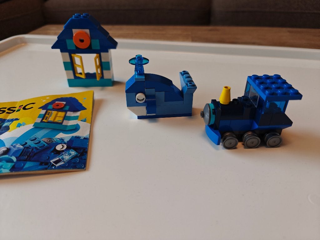 Lego set 10706 -  Blauwe creatieve doos - 78 steentjes, Lego, Ophalen of Verzenden, Zo goed als nieuw, Inclusief accessoires