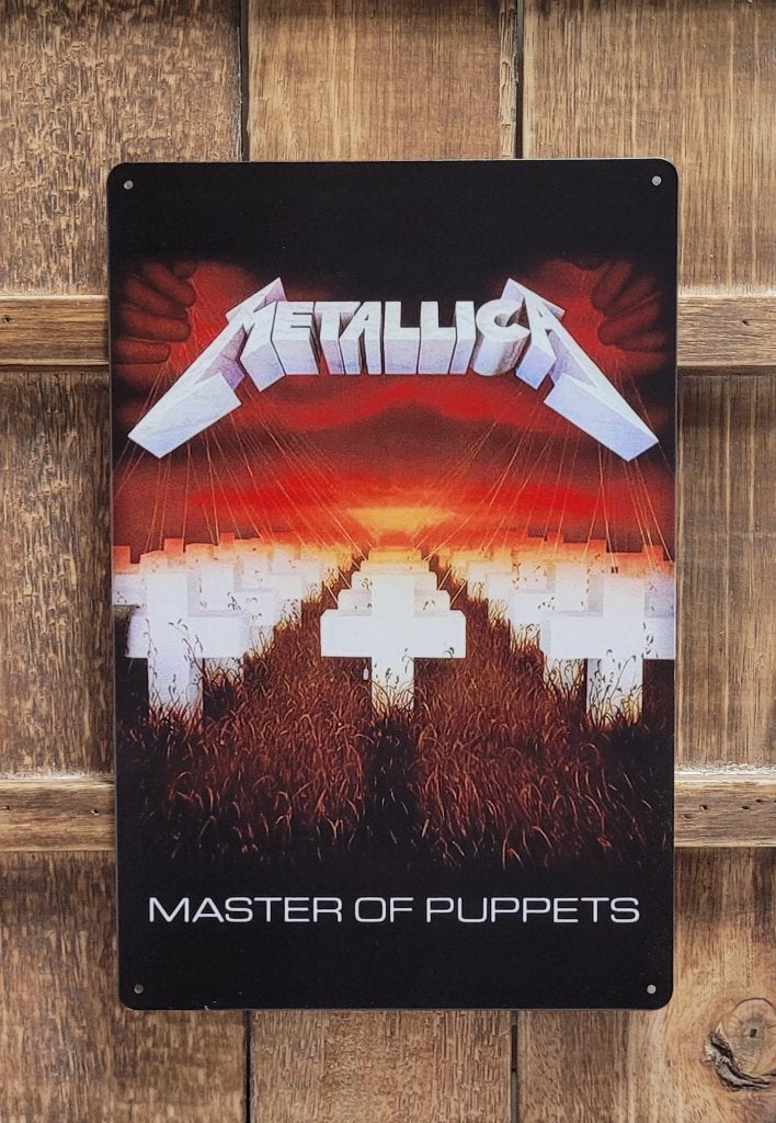 Metallica Master of Puppets reclamebord van metaal wanddeco, Info@deconoord.nl, Deco Noord, Nieuw, Ophalen of Verzenden