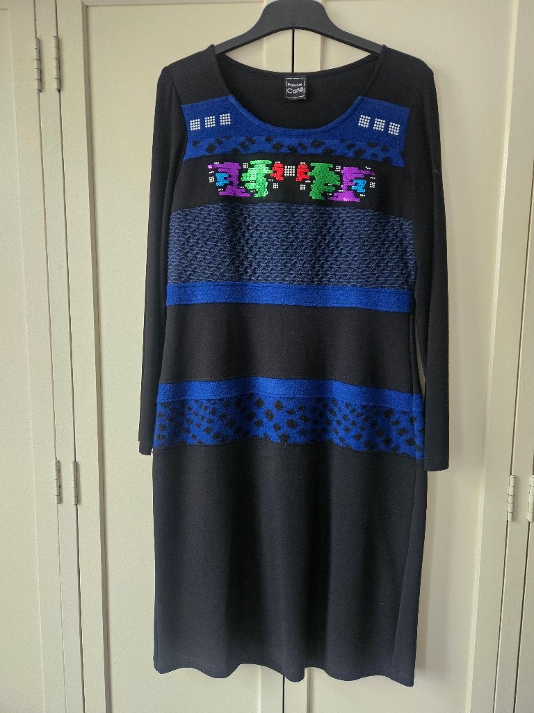 jurk van Pause Café maat 42 zgan, Kleding | Dames, Meerkleurig, Maat 42/44 (L), Ophalen of Verzenden, Zo goed als nieuw
