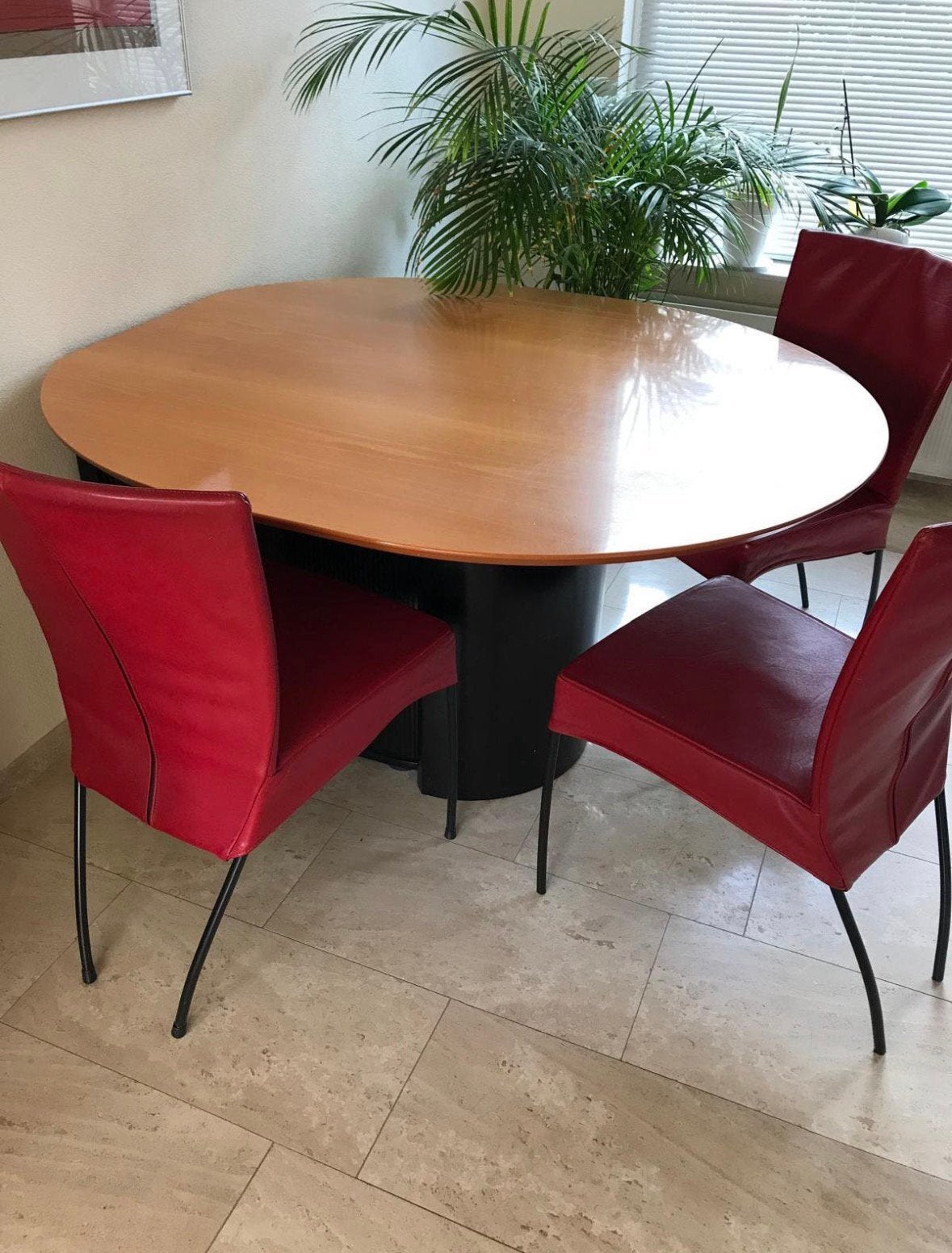 Leolux design eettafel 4 personen, Ophalen, Gebruikt, 100 tot 150 cm, 150 tot 200 cm