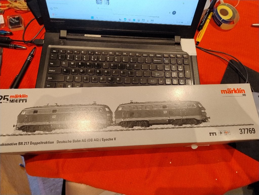 Märklin 37769 BR 217 Doppeltraktion., Ophalen, Wisselstroom, Locomotief, Zo goed als nieuw