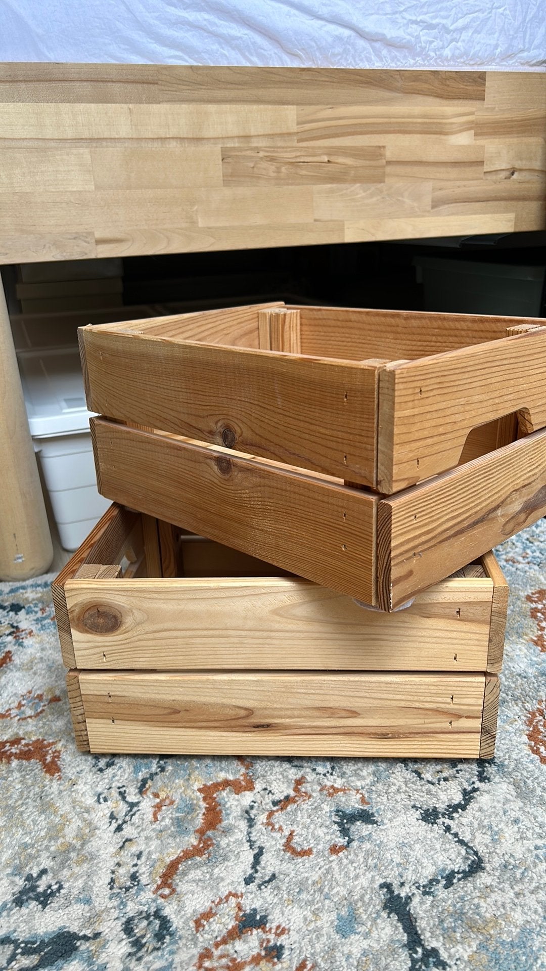 Houten opberg kistjes, Ophalen, Zo goed als nieuw, Minder dan 50 cm