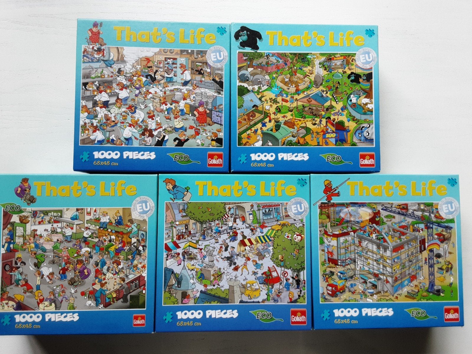 5 puzzels 1000ST compleet 2.00 pst  5 voor 8.00 euro, Ophalen of Verzenden, 500 t/m 1500 stukjes, Zo goed als nieuw