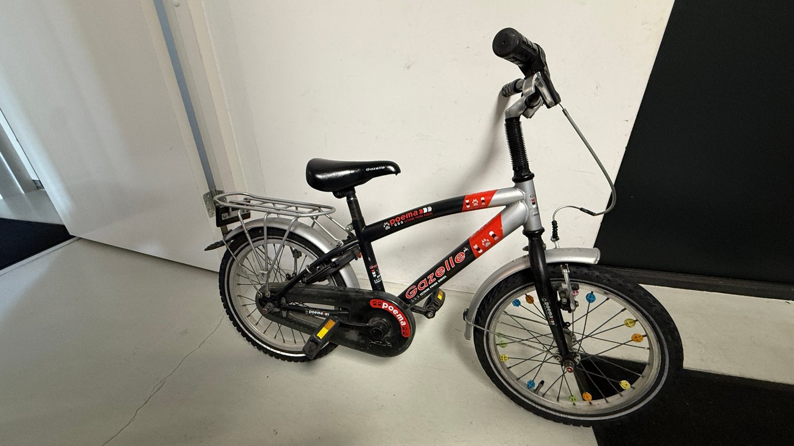 Gazelle Poema kinderfiets - 16 inch, Ophalen, Gebruikt, Terugtraprem, 20 inch of meer