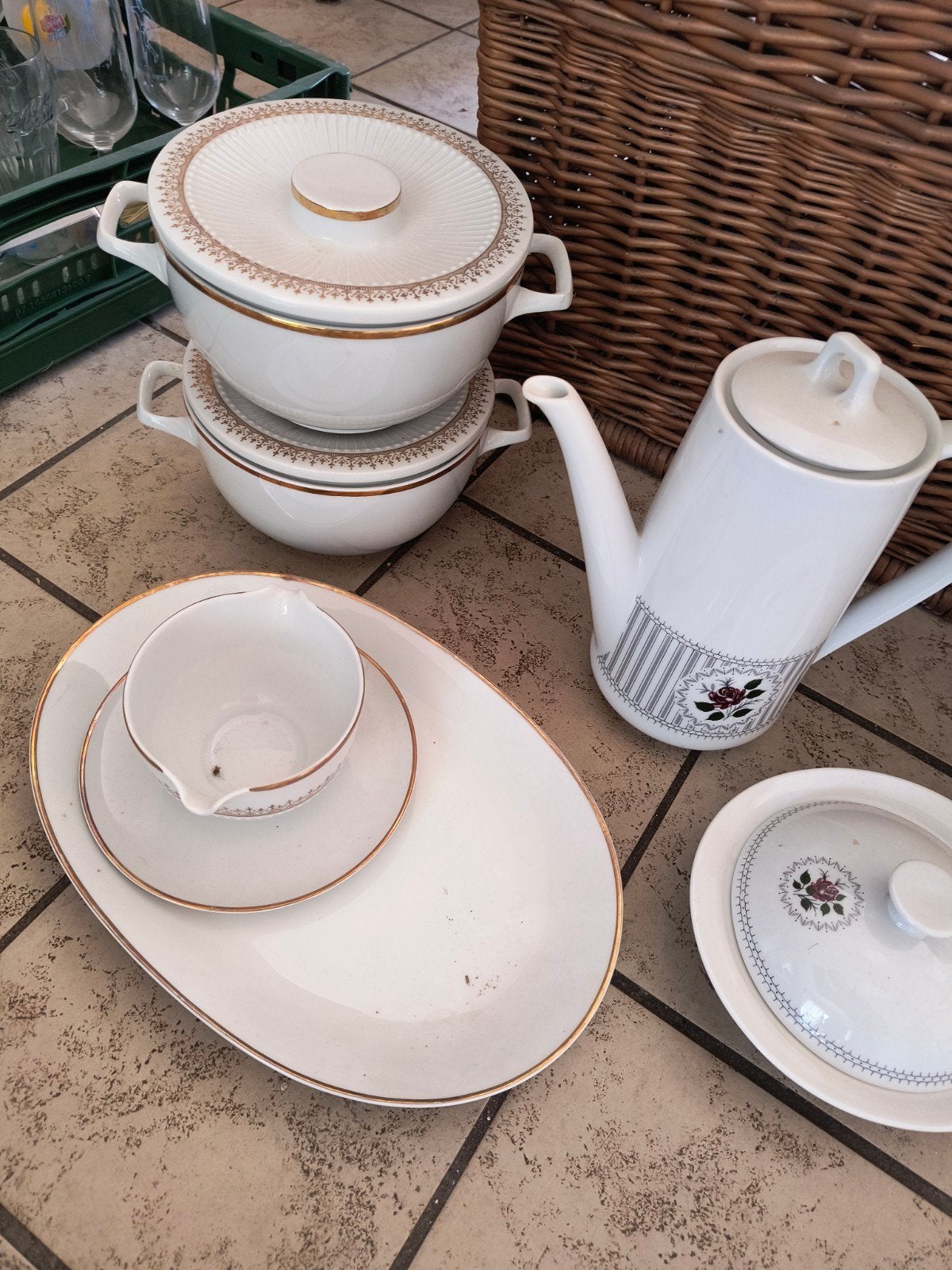vintage servies, Antiek en Kunst, Ophalen