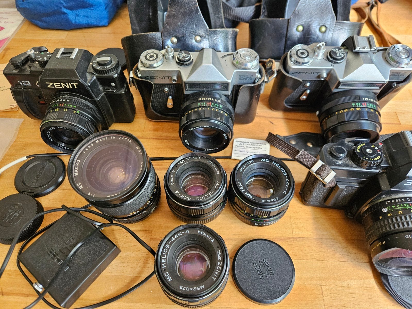 Grote collectie Zenit spiegelreflexcamera's en lenzen, Ophalen of Verzenden, Spiegelreflex, Overige Merken