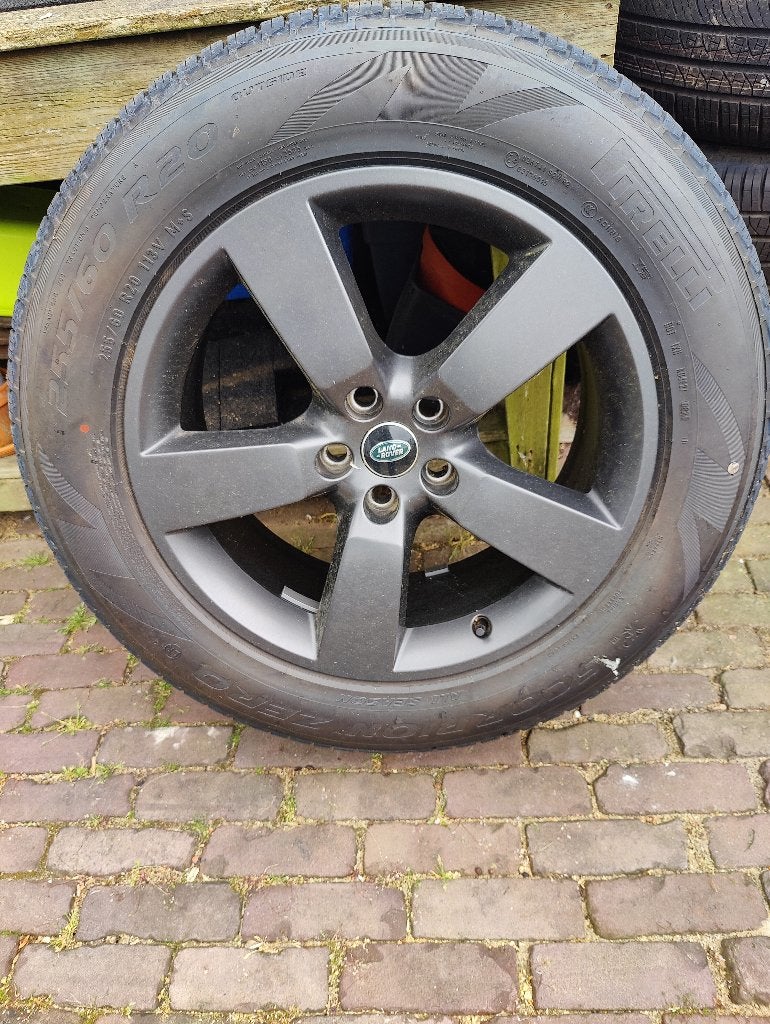 Defender L663 5 velgen met band + extra band - nieuw, Ophalen, 255 mm, Banden en Velgen, Nieuw