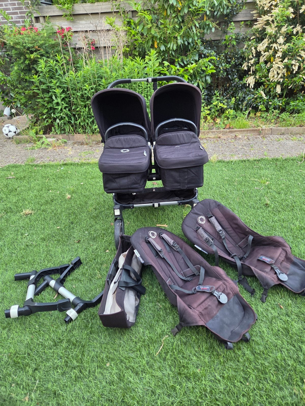 Bugaboo Donkey Duo kinderwagen met accessories, Ophalen, Gebruikt, Kinderwagen of Buggy