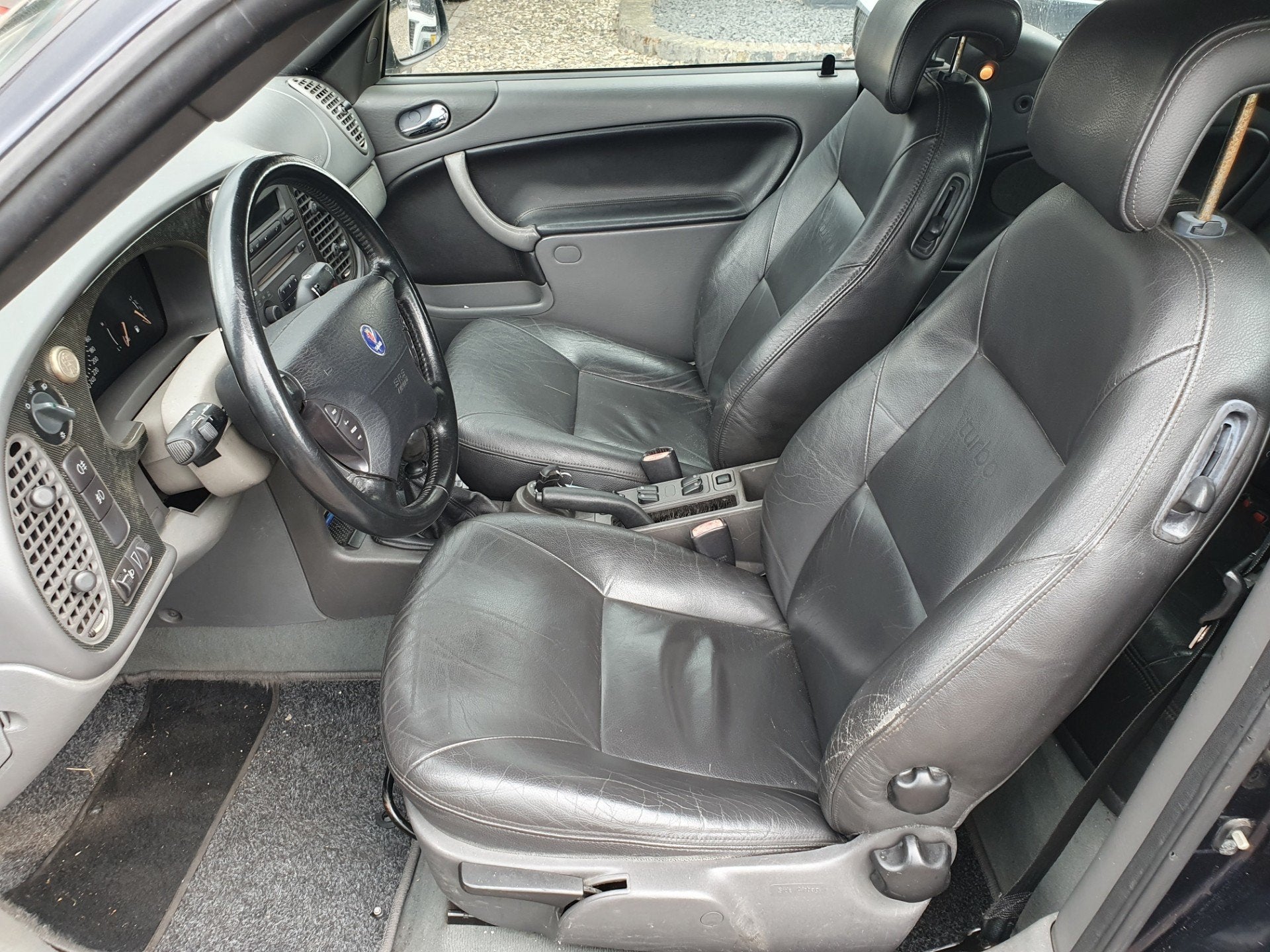 Saab 9-3 Cabrio 2.0t Anniversary LEER BJ 2002, Auto's, Voorwielaandrijving, Gebruikt, 4 cilinders, Leder