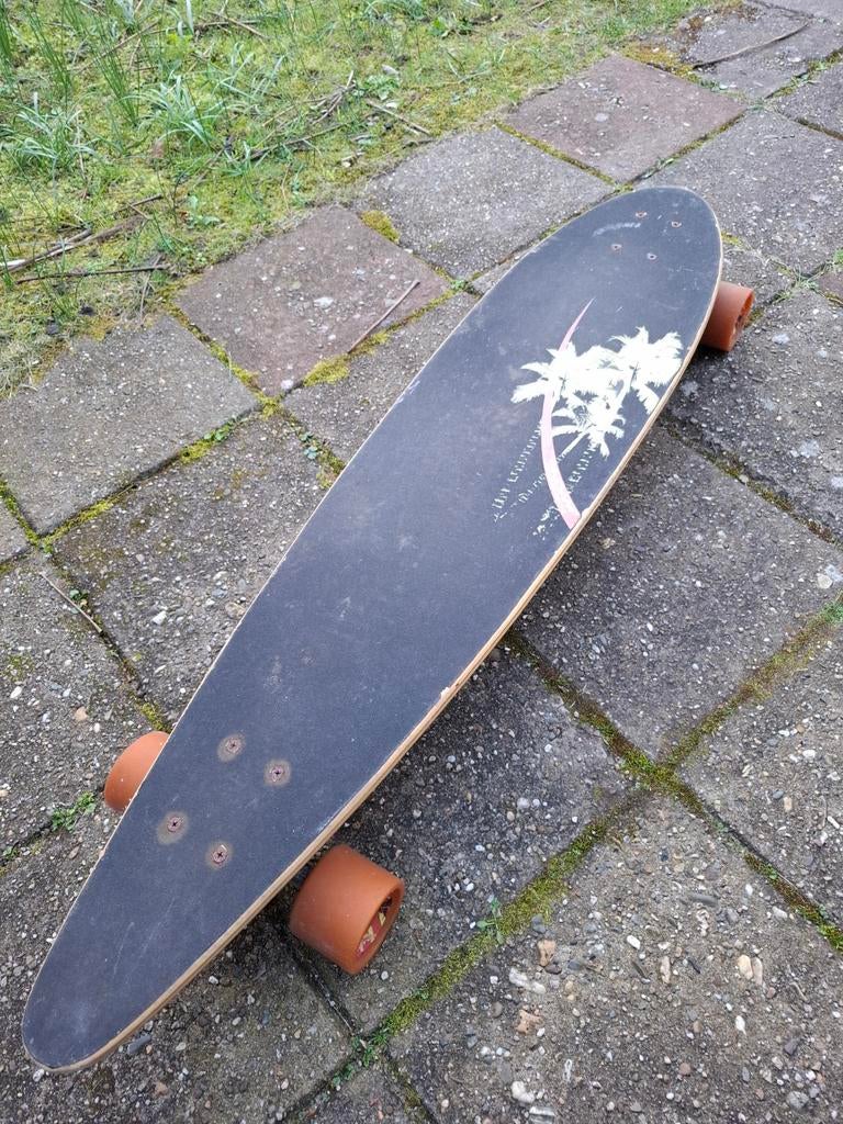 Gebruikt Longboard met Palmboom Design, Ophalen, Gebruikt, Skateboard, Longboard