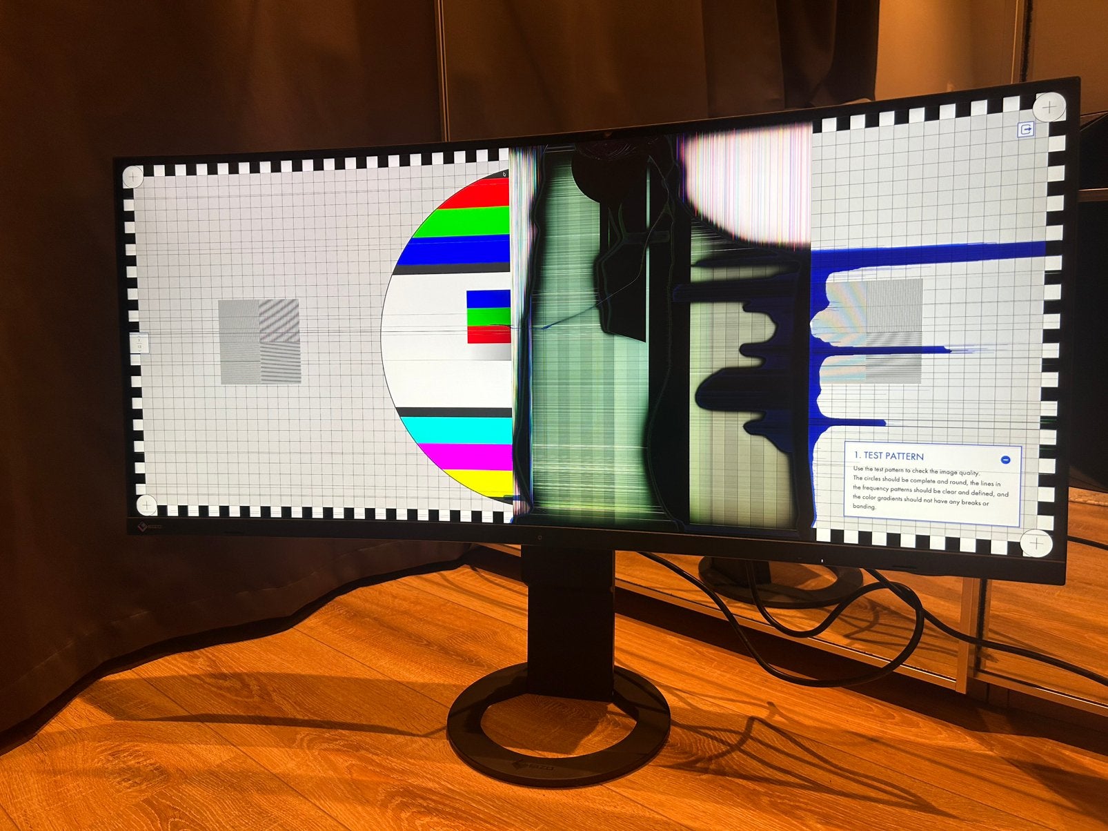 EIZO FlexScan EV3895 37,5” Ultrawide – defect / onderdelen, Computers en Software, Ophalen, IPS, USB-C, Quad HD (2K)