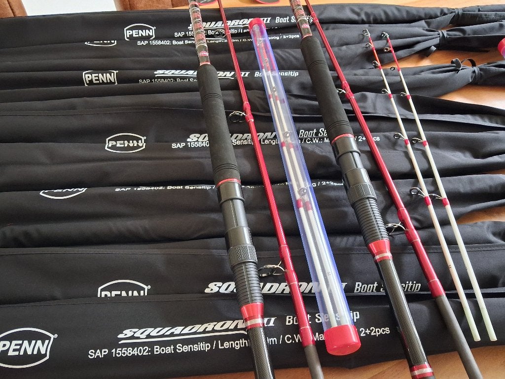 Penn hengels: Squadron Boat Sensitip (300g) met 2 toppen, Tinstraat, Werphengel, Nieuw, Ophalen of Verzenden