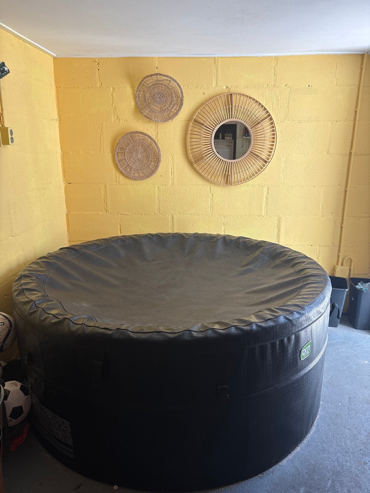 Opzet jacuzzi met afdekzeil, Ophalen, Gebruikt, Afdekzeil, Vast