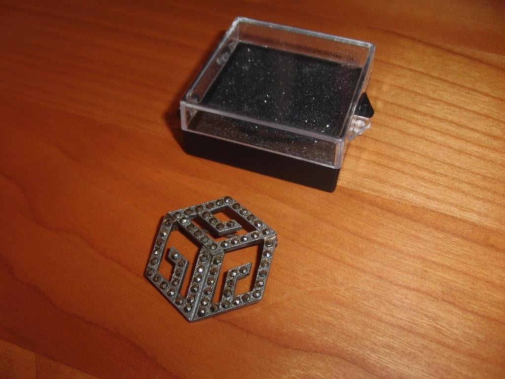 Art Deco Zilveren Broche - J.H. van den Bergh (Schoonhoven), Ophalen of Verzenden, Zilver