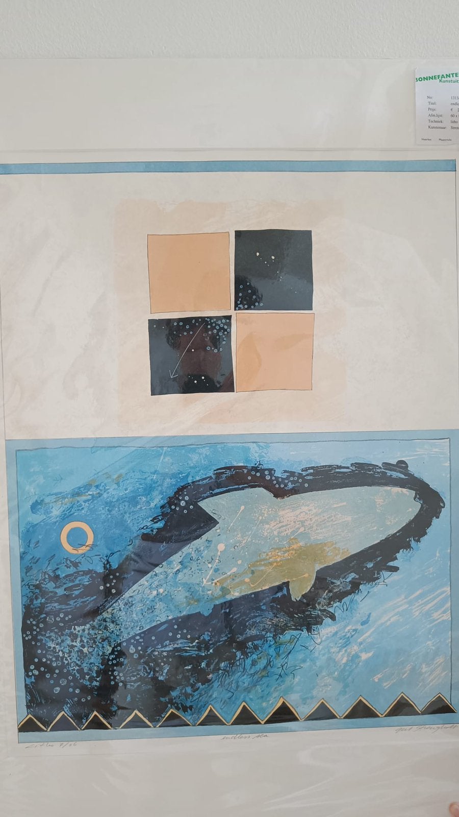 Prachtige Litho ‘Endless Sea’, Antiek en Kunst, Ophalen
