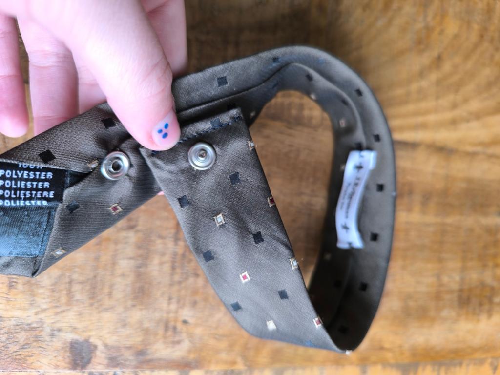 Stropdas choker y2k 35cm, Kleding | Heren, Ophalen of Verzenden, Zo goed als nieuw, Met patroon, Onbekend
