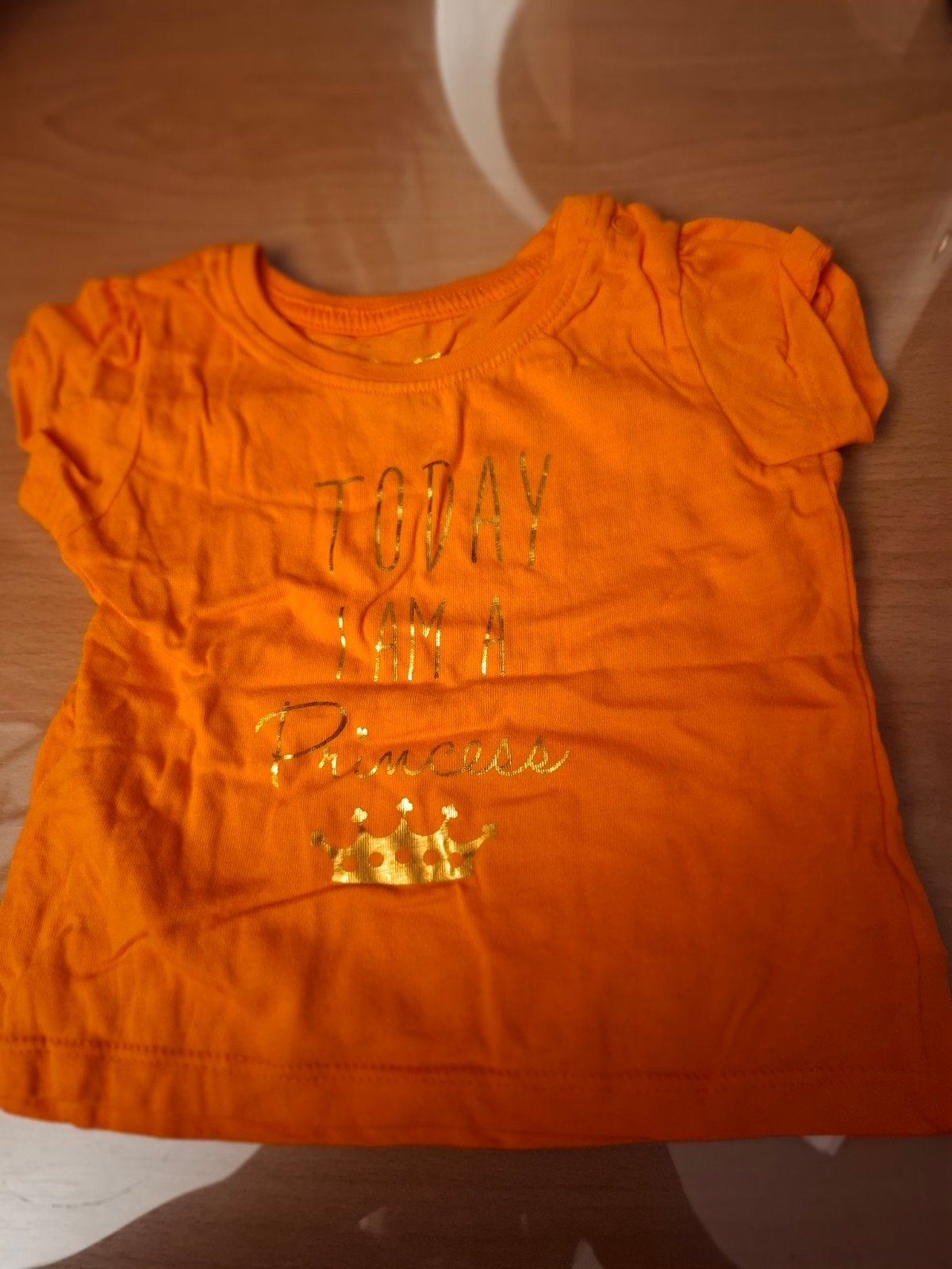 Oranje T-shirt "Today I am a Princess" Primark, Verzenden, Zo goed als nieuw, Primark, Meisje