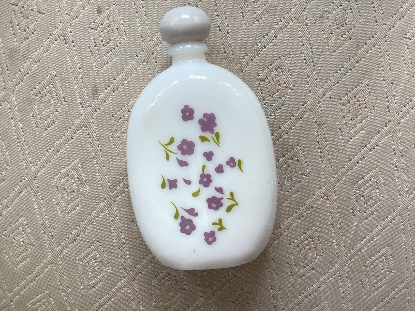 Avon opaline flesje // hoog 11 cm leeg, Verzamelen, Ophalen of Verzenden, Zo goed als nieuw, Parfumfles