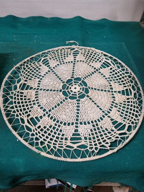 decoratie hanger rond gehaakt, Huis en Inrichting, Woonaccessoires | Overige, Ophalen of Verzenden, 'T Olde Gre-j, Info@toldegrej.nl