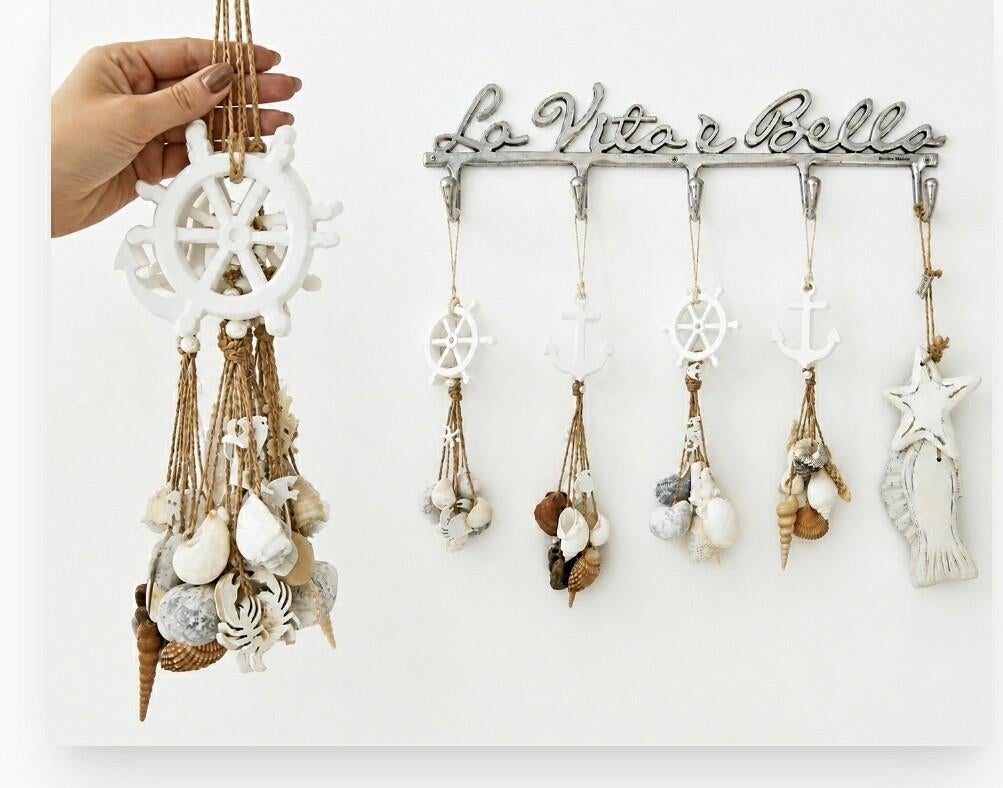 Mooie schelpenhangers met Riviera Maison oceanitems, Ophalen of Verzenden, Overige materialen